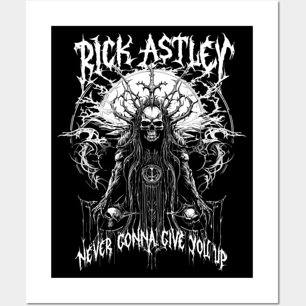 Rick Astley \/ Original Metal Style Design Wall Art by DankFutura